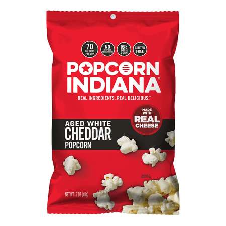 POPCORN INDIANA Caddy Popcorn Aged White Cheddar 1.7 oz., PK6 8435710054